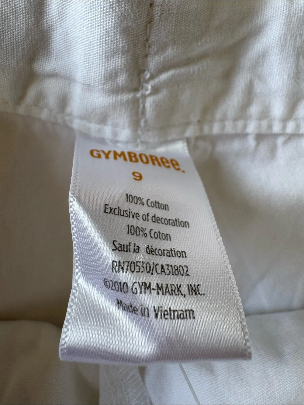 NWT Gymboree Girls Embroidered White Skort Size 9